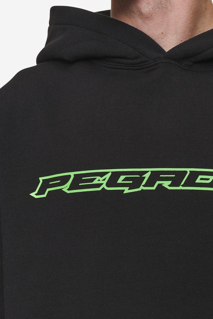 Pegador Alden Oversized Hoodie Washed Black Riesige Rabatte