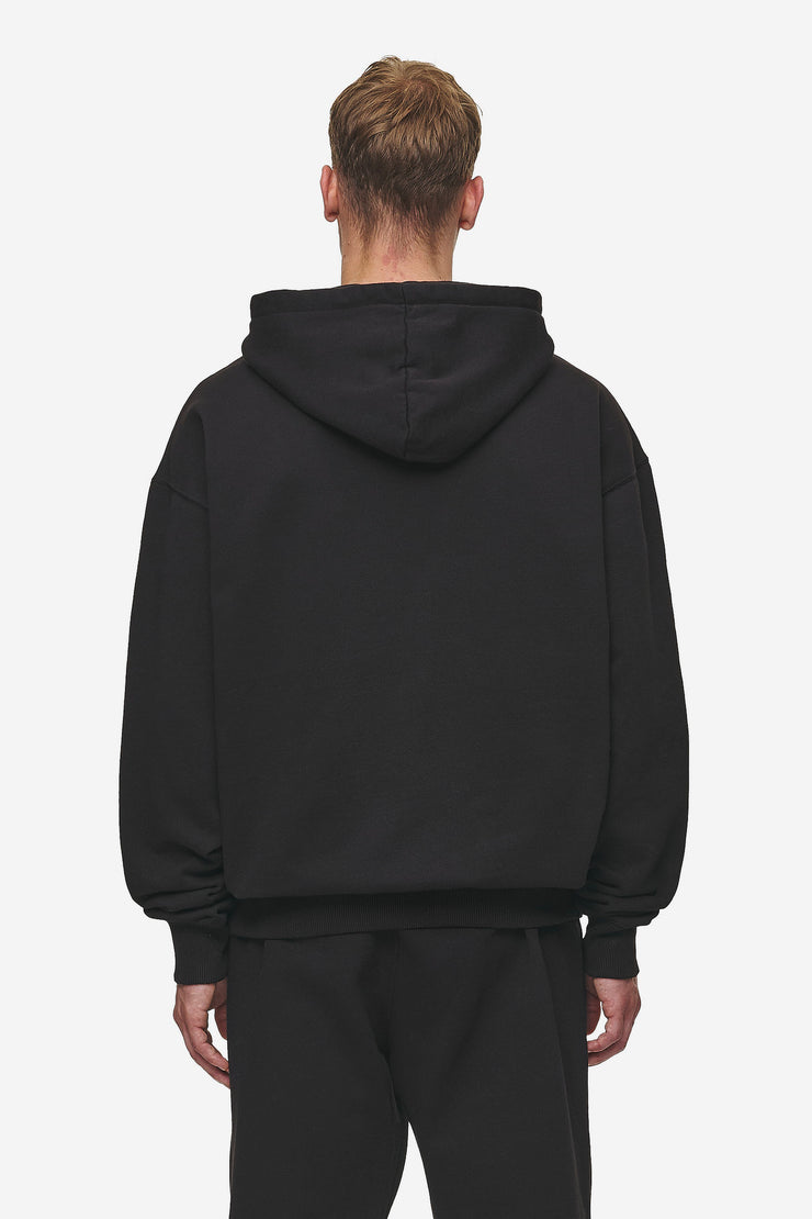 Pegador Logo Oversized Halfzip Hoodie Washed Black Speichern exportieren