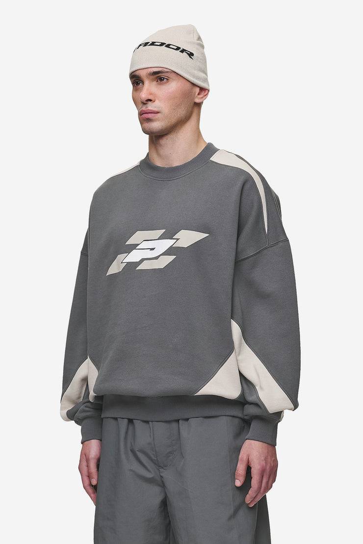 Pegador Slick Boxy Sweater Washed Anthracite 50% Rabatt für begrenzte Zeit