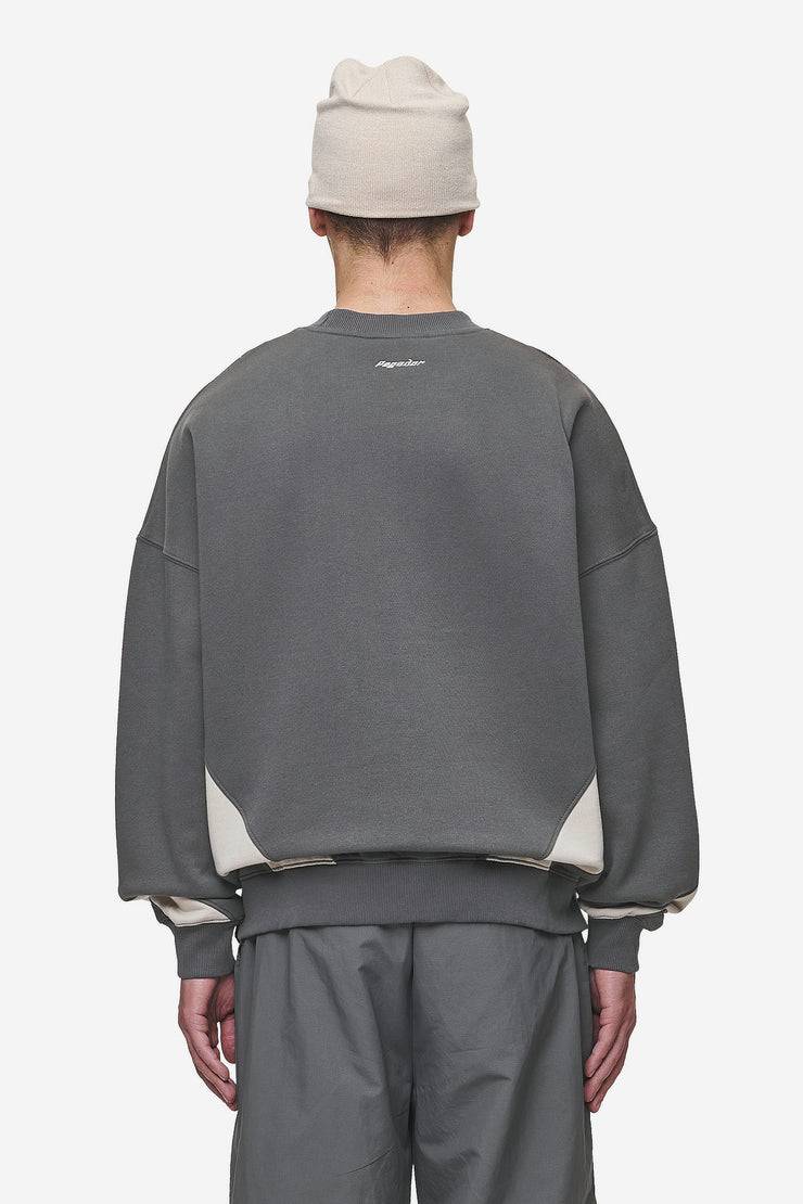 Pegador Slick Boxy Sweater Washed Anthracite 50% Rabatt für begrenzte Zeit