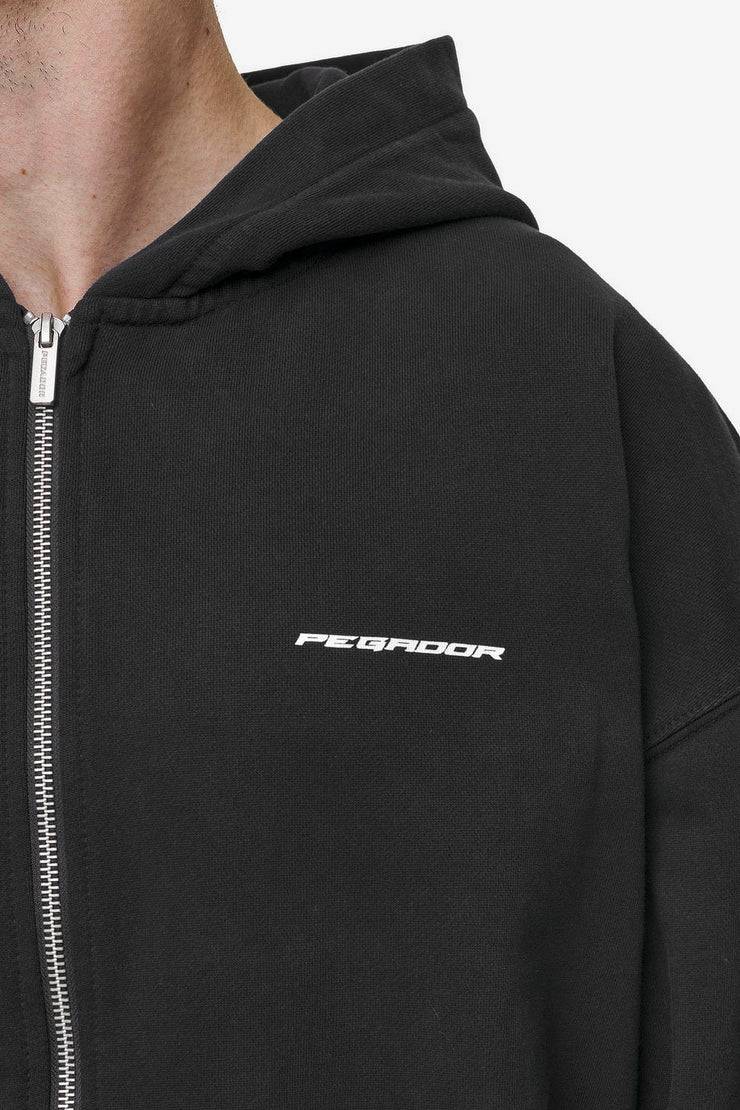 Pegador Dubose Oversized Sweat Jacket Vintage Black Rabatte dieses Monats