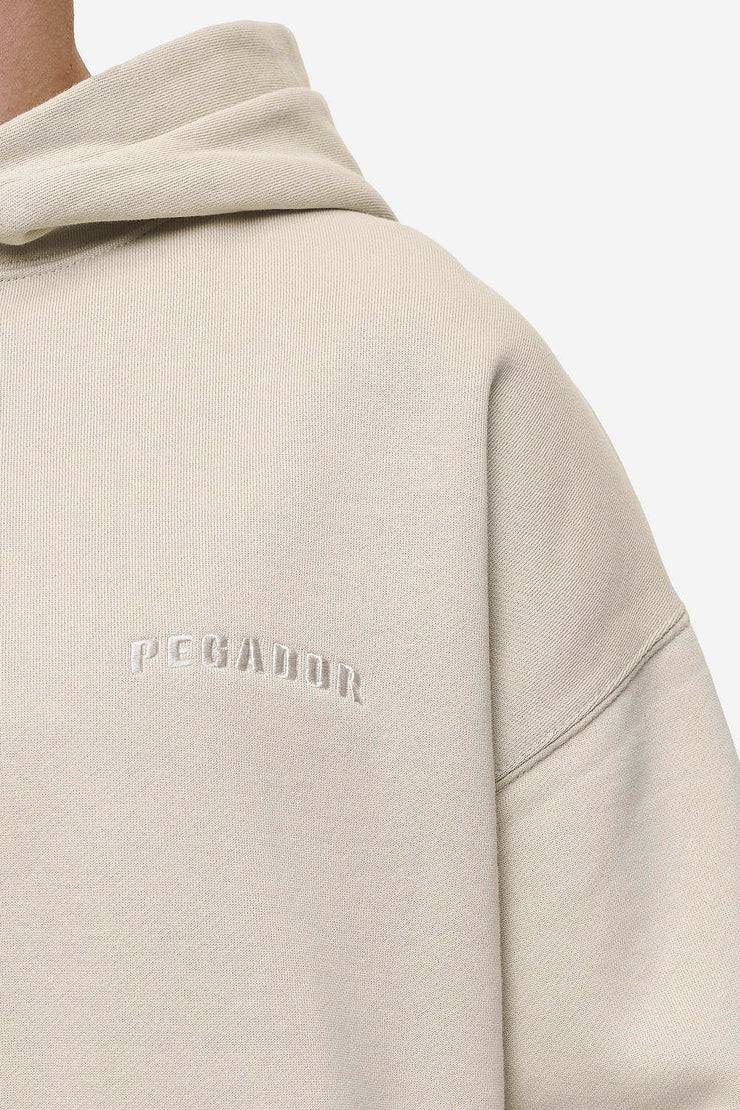 Pegador Buford Oversized Hoodie Washed Light Beige Outlet