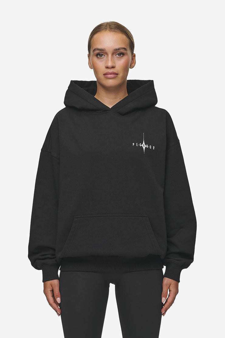 Pegador Nena Oversized Hoodie Washed Black Sonderangebot