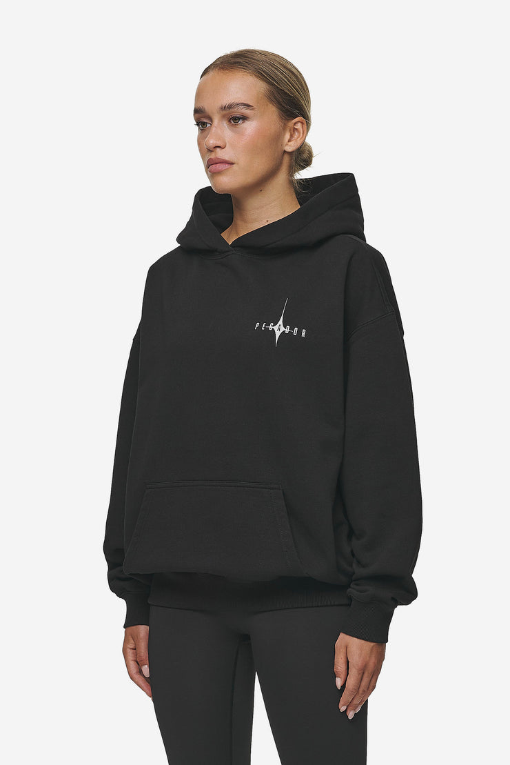 Pegador Nena Oversized Hoodie Washed Black Sonderangebot