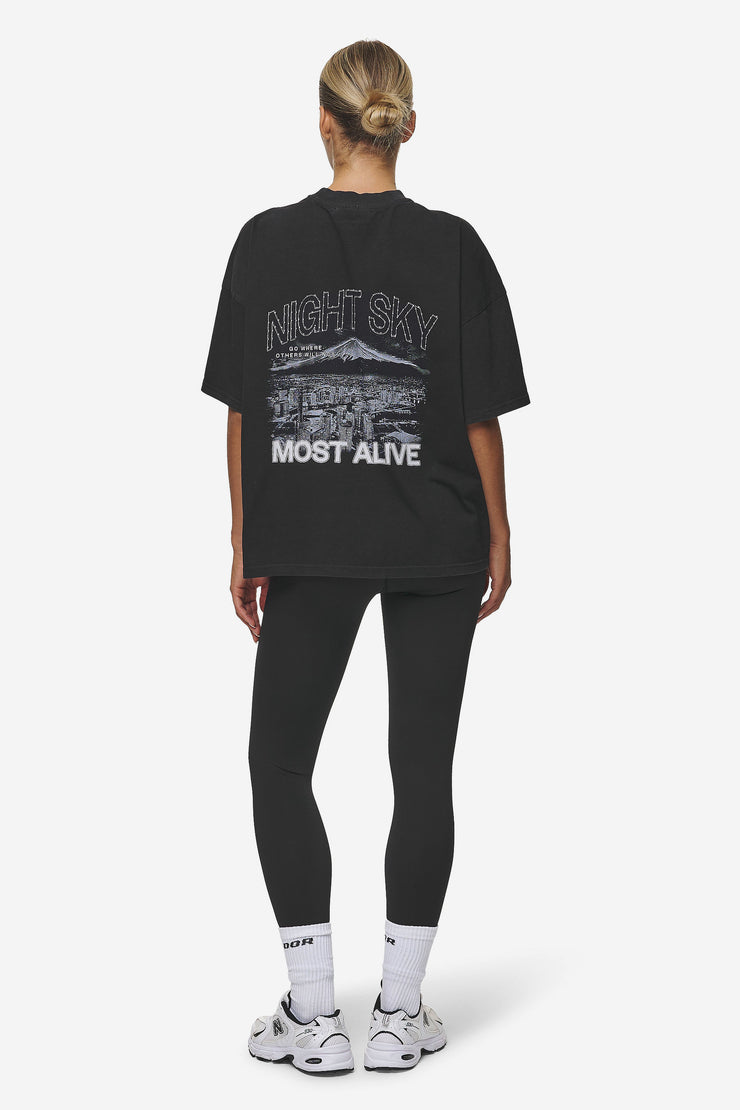 Pegador Sonia Heavy Oversized Tee Washed Black Günstig kaufen