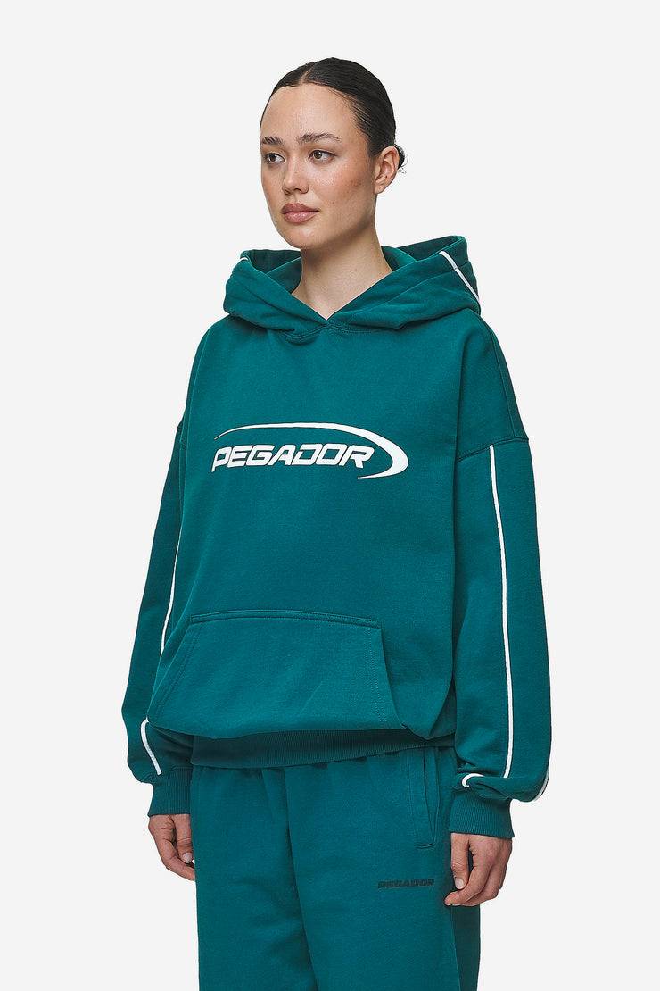 Pegador Naomi Oversized Hoodie Washed Urban Turquoise Flash Sale