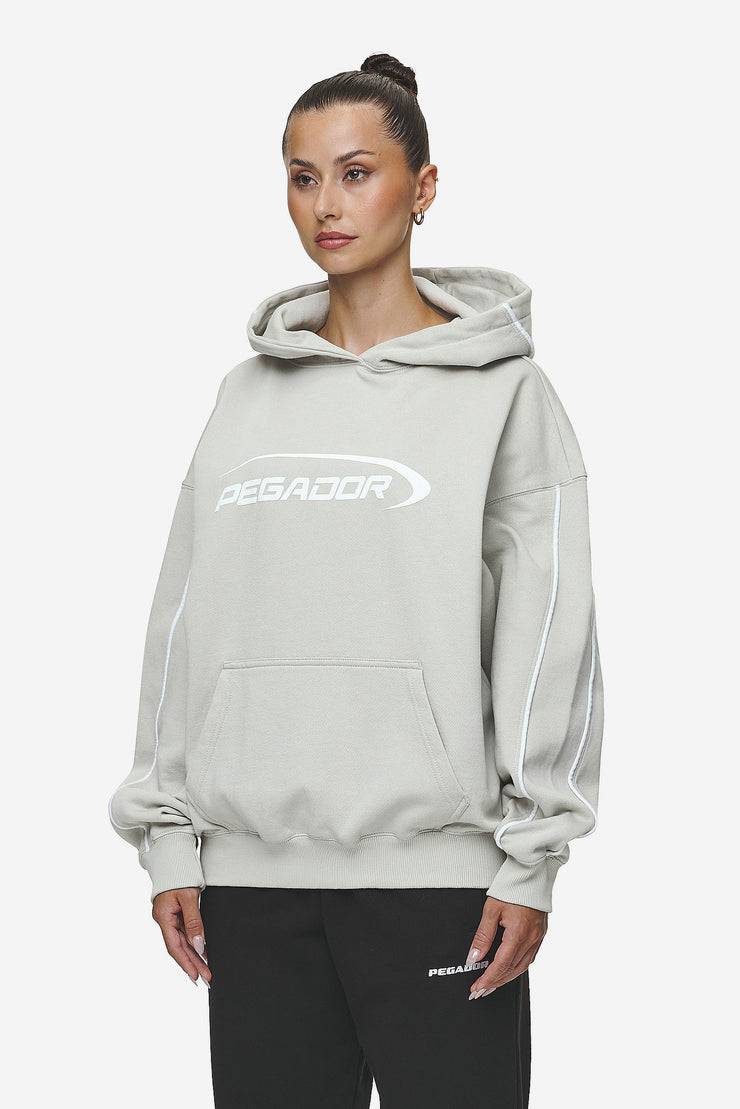 Pegador Naomi Oversized Hoodie Washed Moon Grey Begrenztes Angebot