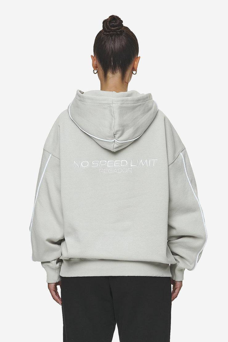 Pegador Naomi Oversized Hoodie Washed Moon Grey Begrenztes Angebot
