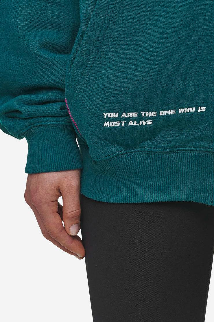 Pegador Jenna Oversized Sweat Jacket Washed Urban Turquoise Exklusivangebot