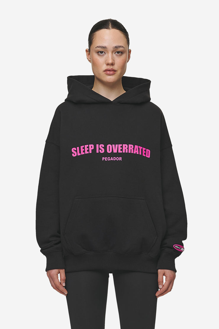 Pegador Tori Oversized Hoodie Washed Black Saisonschlussverkauf