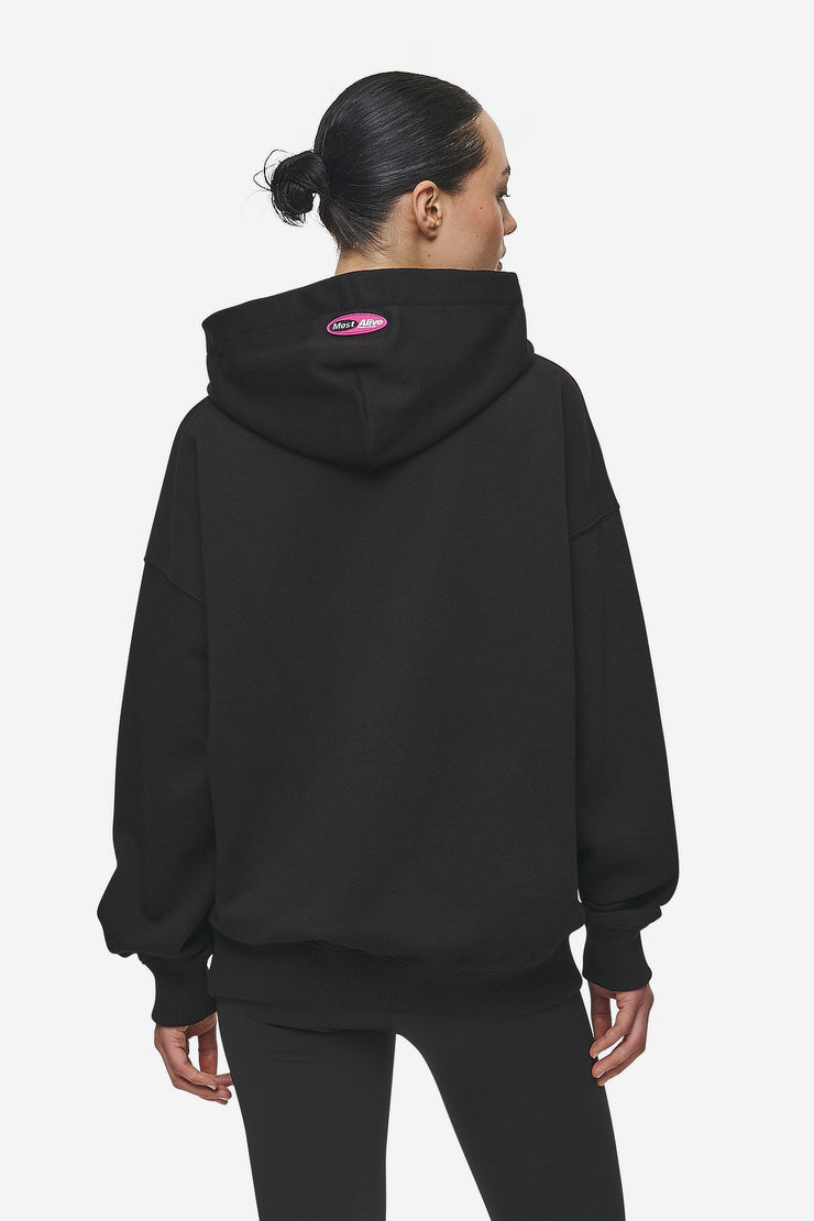 Pegador Tori Oversized Hoodie Washed Black Saisonschlussverkauf