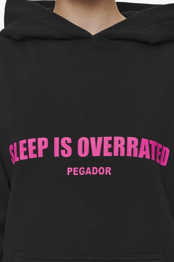 Pegador Tori Oversized Hoodie Washed Black Saisonschlussverkauf