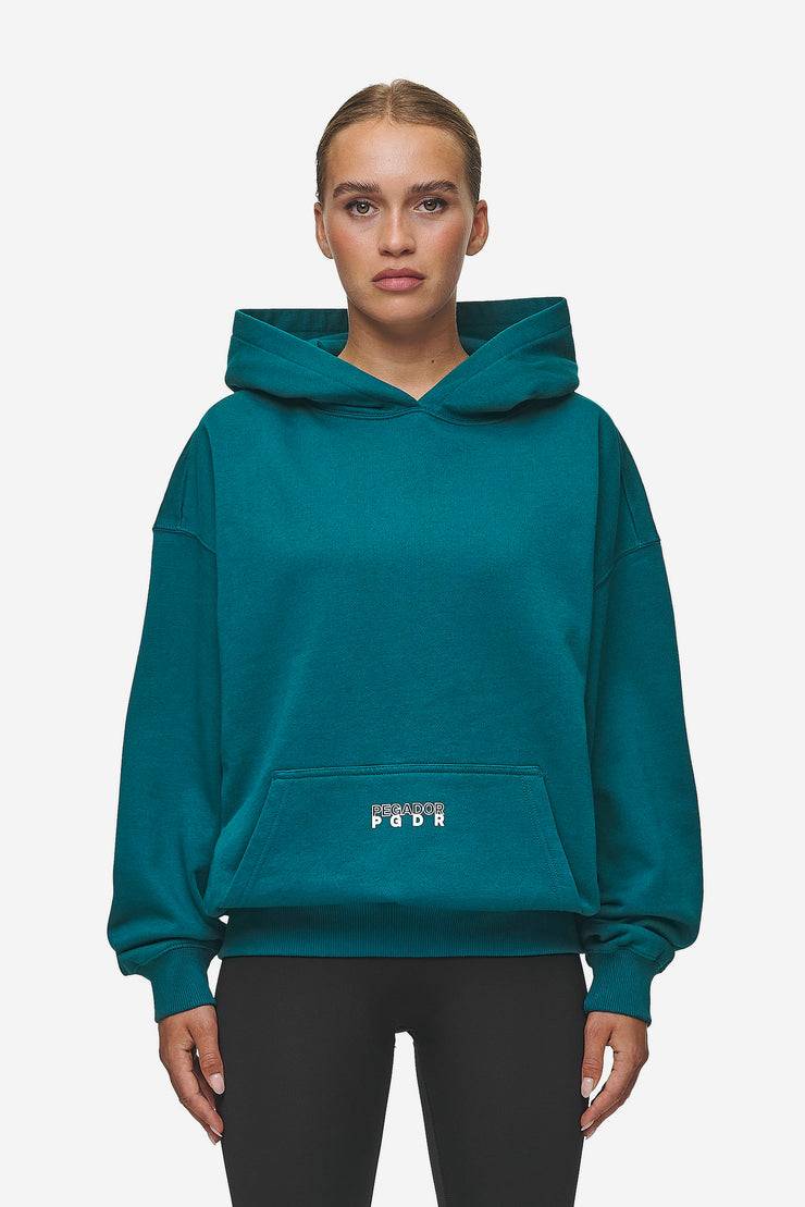 Pegador Nisa Oversized Hoodie Washed Urban Turquoise Black Friday
