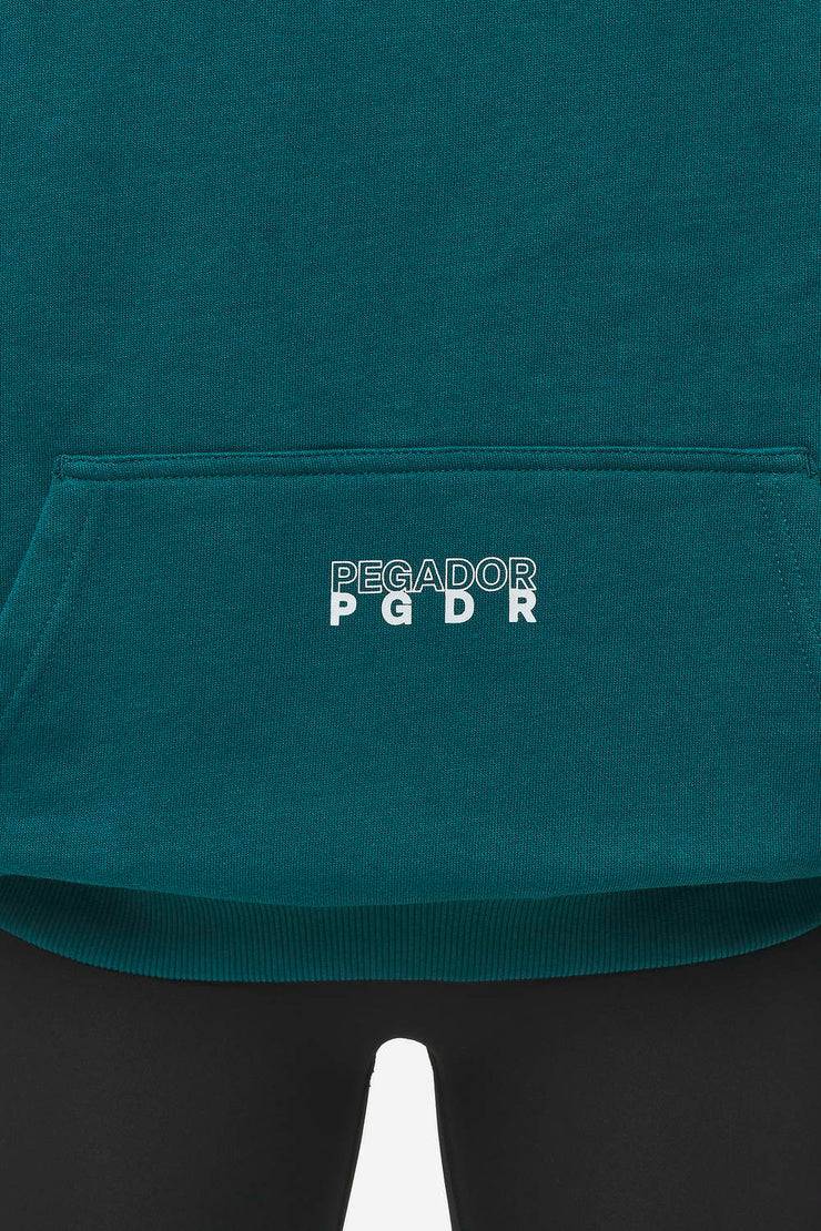 Pegador Nisa Oversized Hoodie Washed Urban Turquoise Black Friday