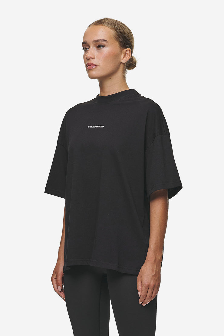 Pegador Bracy Heavy Oversized Tee Black White Gum Vatertagsangebot