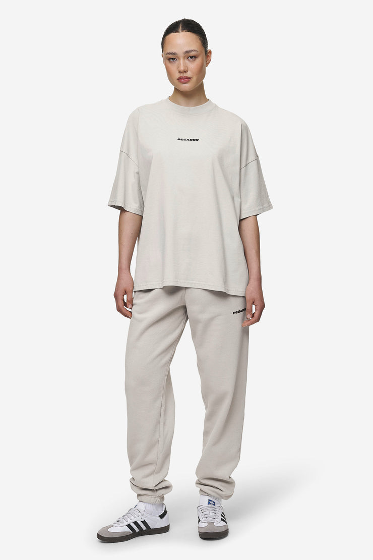 Pegador Bracy Heavy Oversized Tee Washed Moon Grey Black Gum Valentinstagsangebot