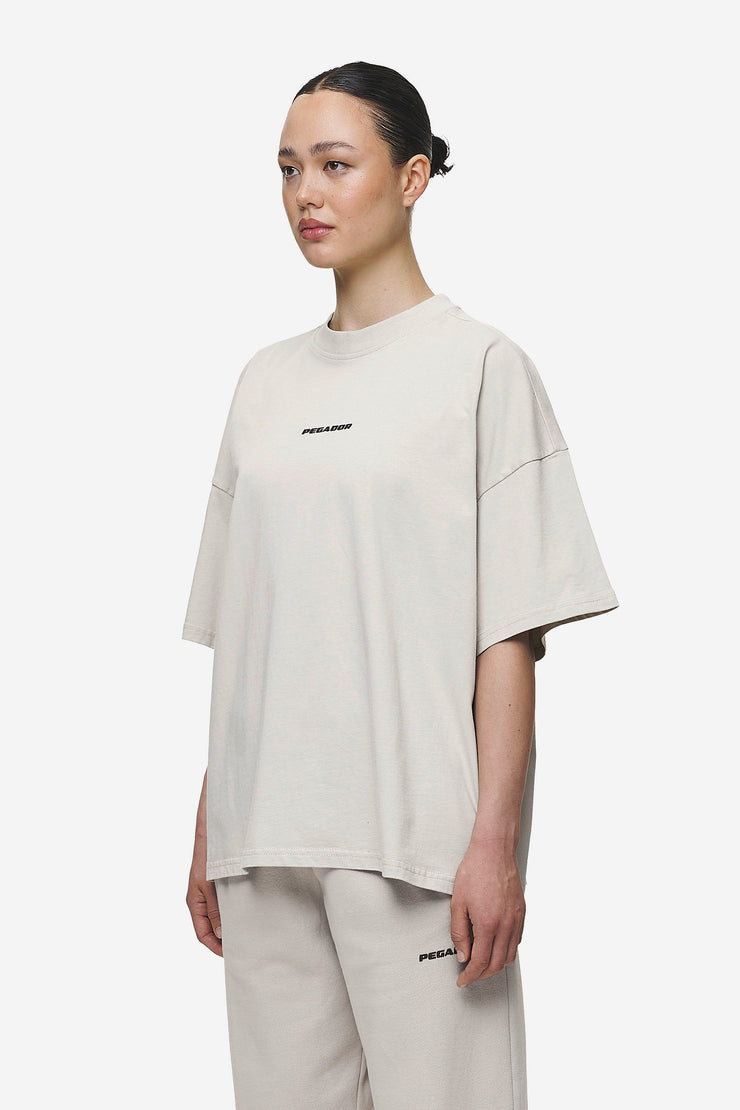 Pegador Bracy Heavy Oversized Tee Washed Moon Grey Black Gum Valentinstagsangebot