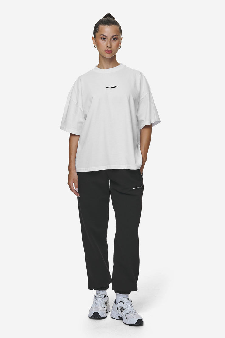 Pegador Bracy Heavy Oversized Tee White Black Gum Jubiläumsangebot