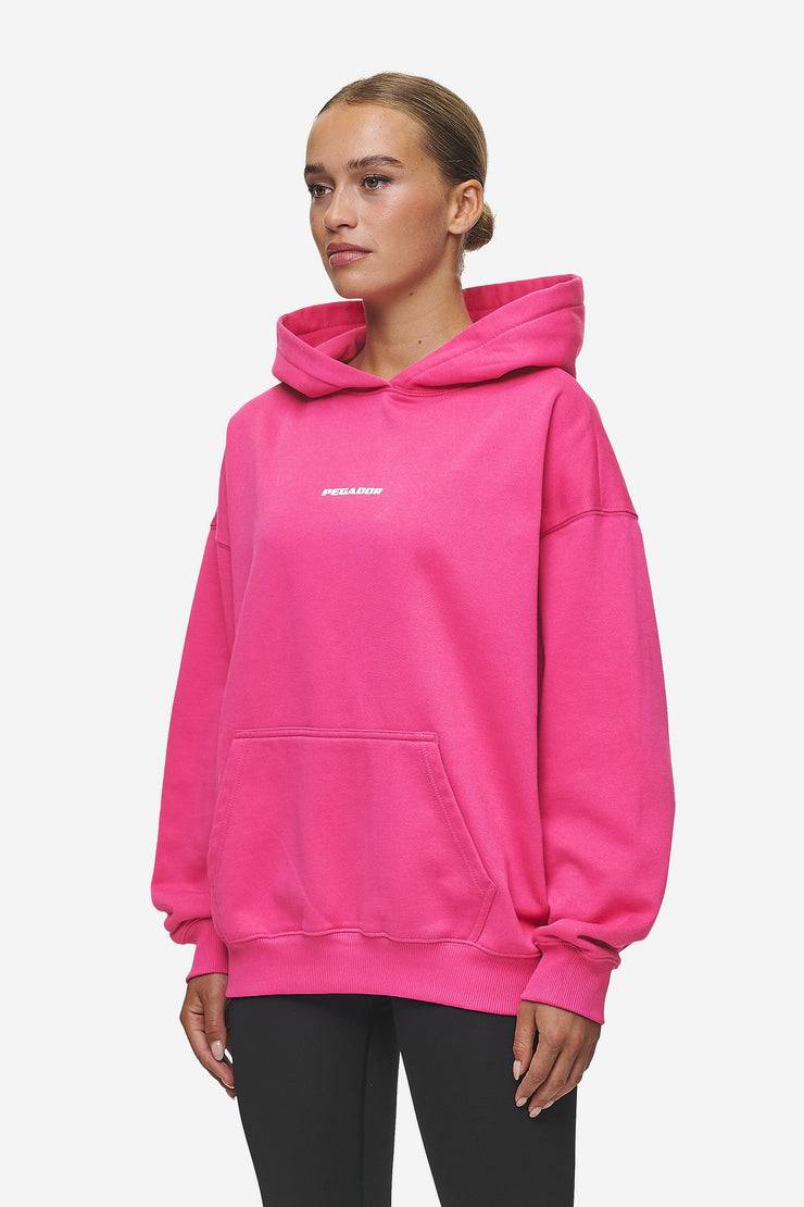 Pegador Clarita Logo Oversized Hoodie Washed Digital Pink White Gum Top Angebot