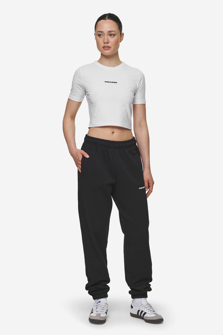 Pegador Ines Cropped Baby Tee White Black Gum Neuheiten