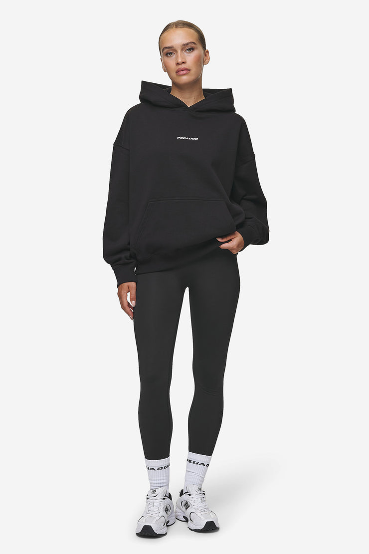 Pegador Atna Logo Oversized Hoodie Black White Bestseller