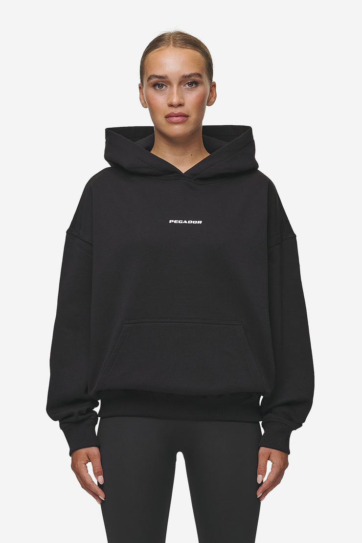 Pegador Atna Logo Oversized Hoodie Black White Bestseller