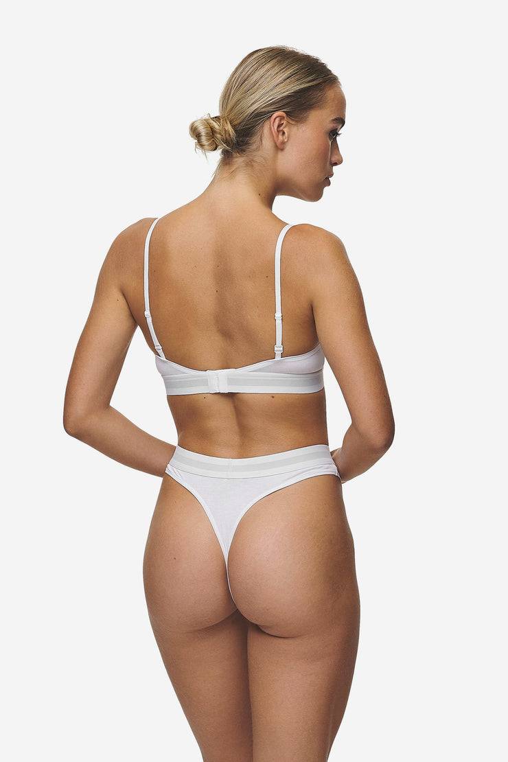 Pegador Senya Triangle Bralette White Black Räumungsverkauf
