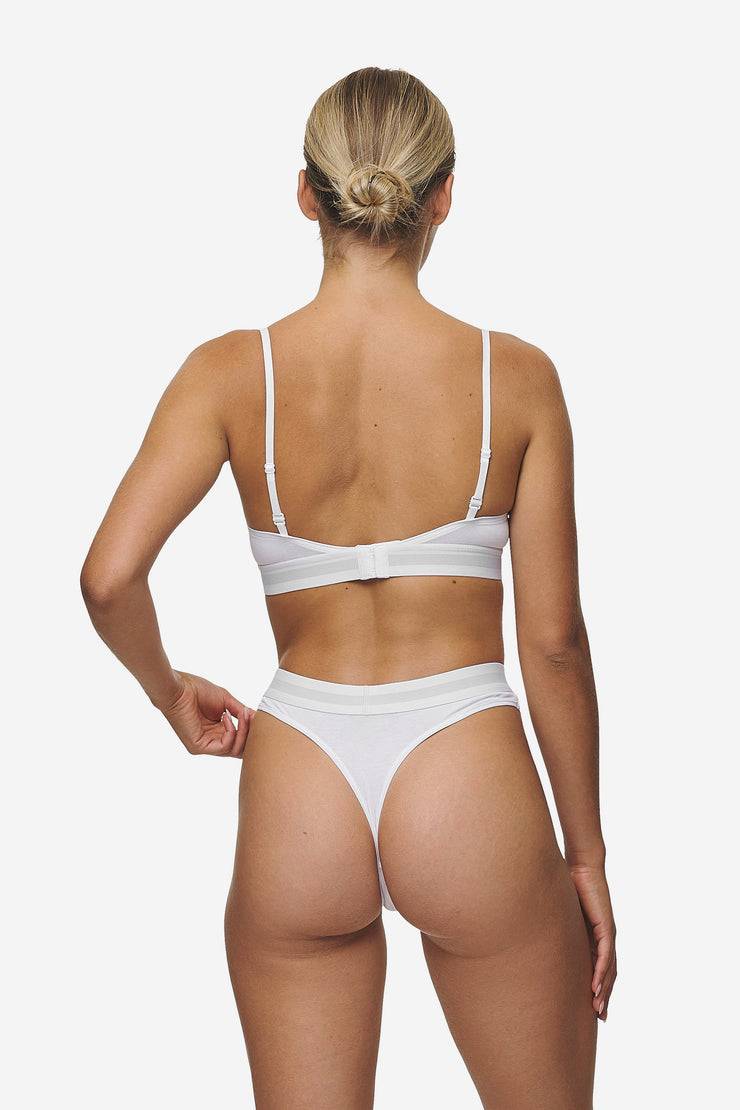 Pegador Senya Triangle Bralette White Black Räumungsverkauf