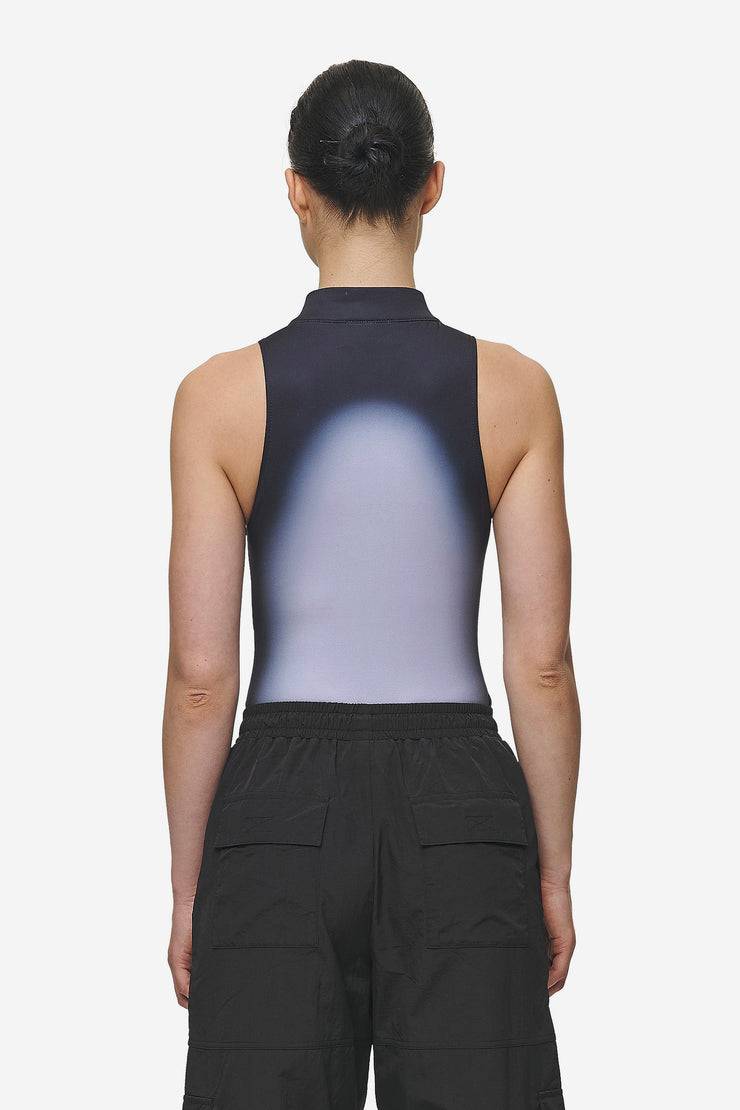 Pegador Ashira Sprayed Zip Bodysuit Black White Super Sparpreis