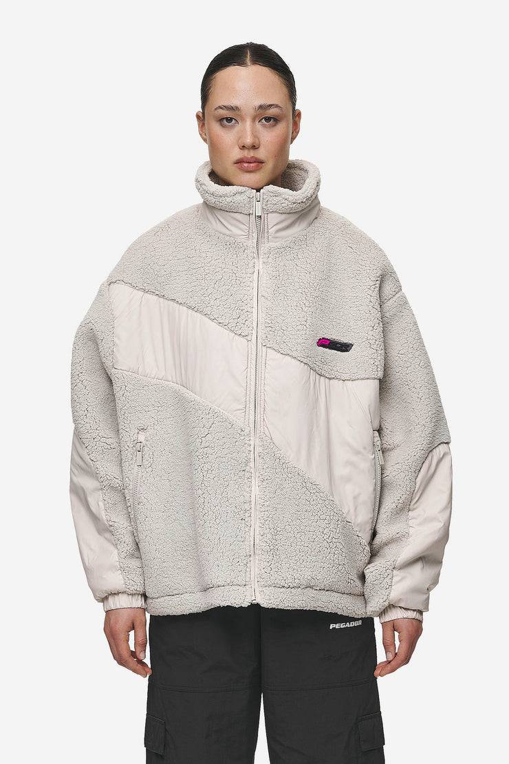 Pegador Risa Teddy Fabric Mix Jacket Moon Grey Bis zu 50% Rabatt