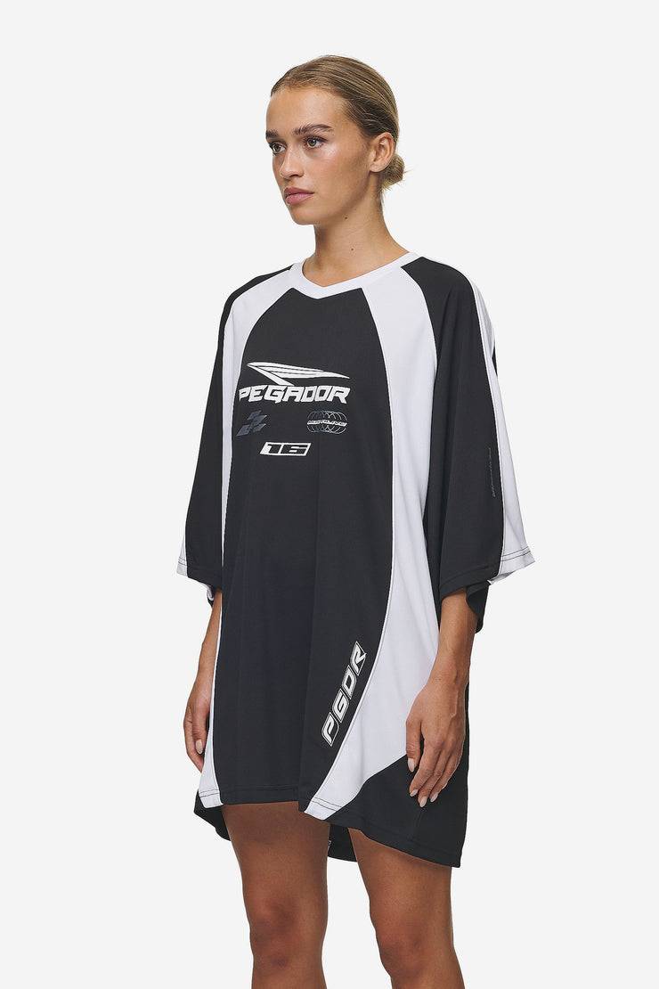 Pegador Moni Tricot Dress Black White Nur für heute