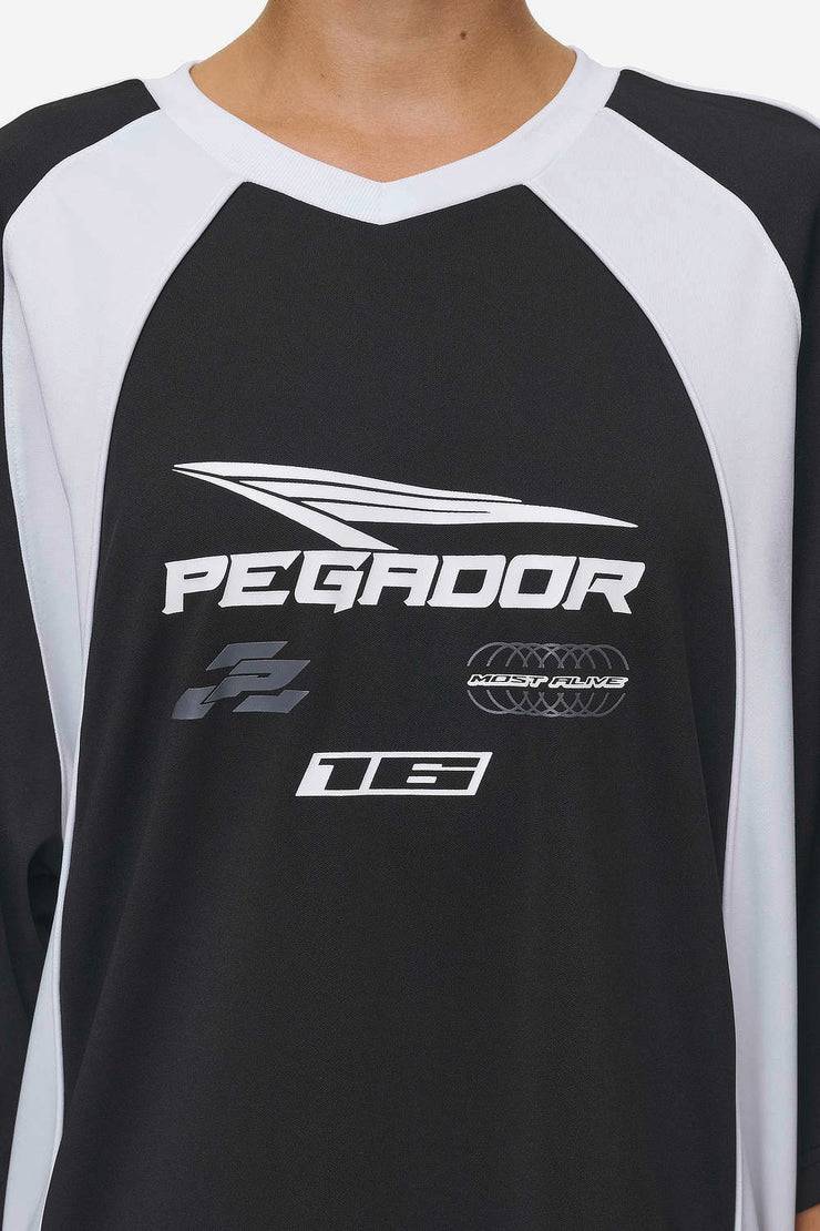 Pegador Moni Tricot Dress Black White Nur für heute