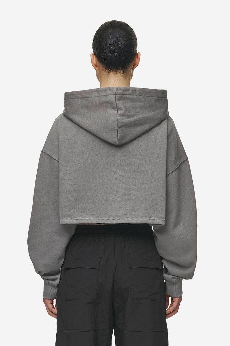 Pegador Mina Super Cropped Hoodie Washed Deep Grey Vierteljährliche Förderung