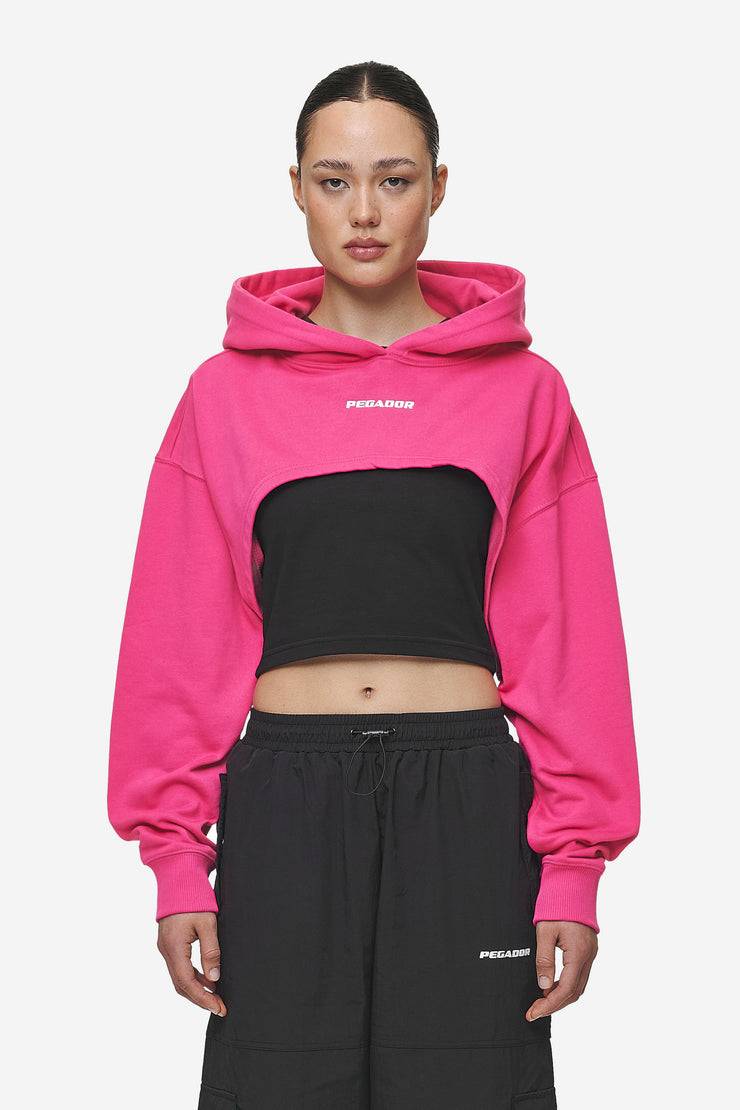 Pegador Mina Super Cropped Hoodie Washed Digital Pink Bis zu 55% Rabatt