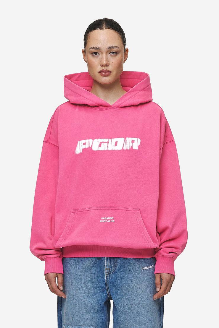 Pegador Suta Oversized Hoodie Vintage Digital Pink Riesige Rabatte