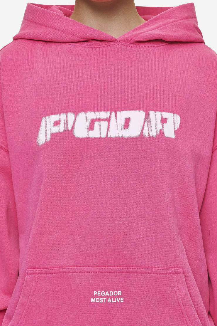 Pegador Suta Oversized Hoodie Vintage Digital Pink Riesige Rabatte