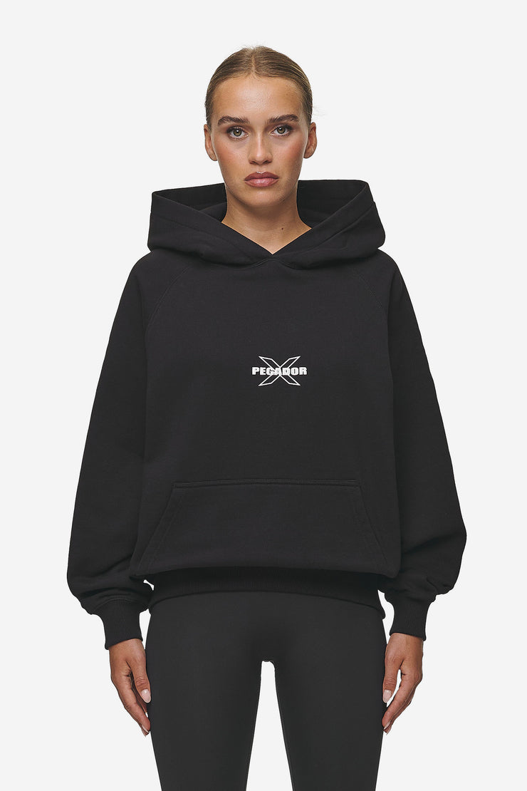 Pegador Belly Oversized Hoodie Washed Black Speichern exportieren