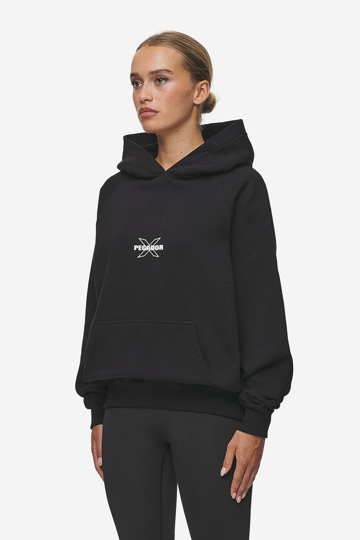Pegador Belly Oversized Hoodie Washed Black Speichern exportieren