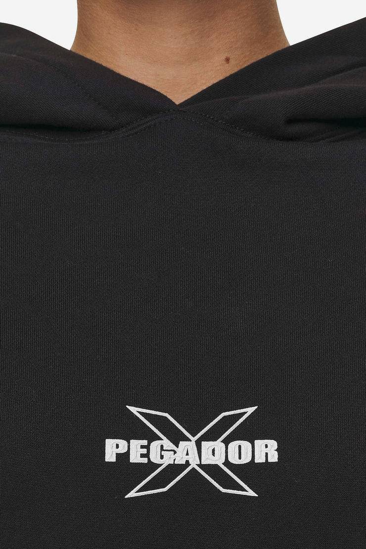 Pegador Belly Oversized Hoodie Washed Black Speichern exportieren