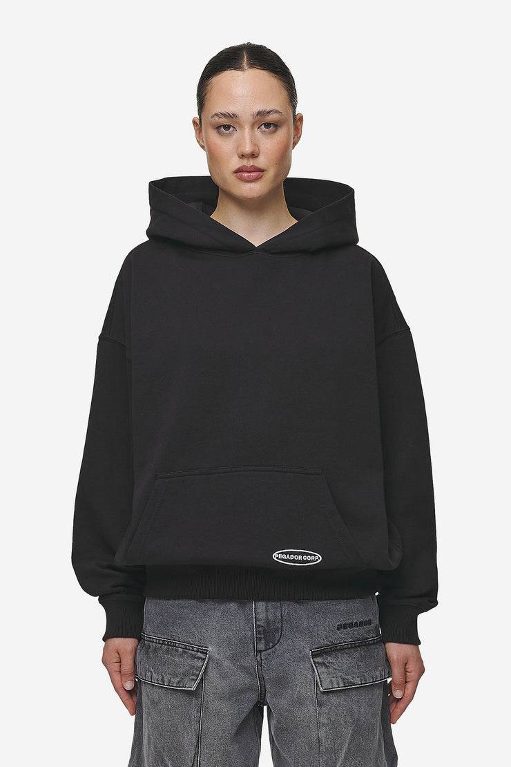 Pegador Sora Oversized Hoodie Washed Black zollfrei