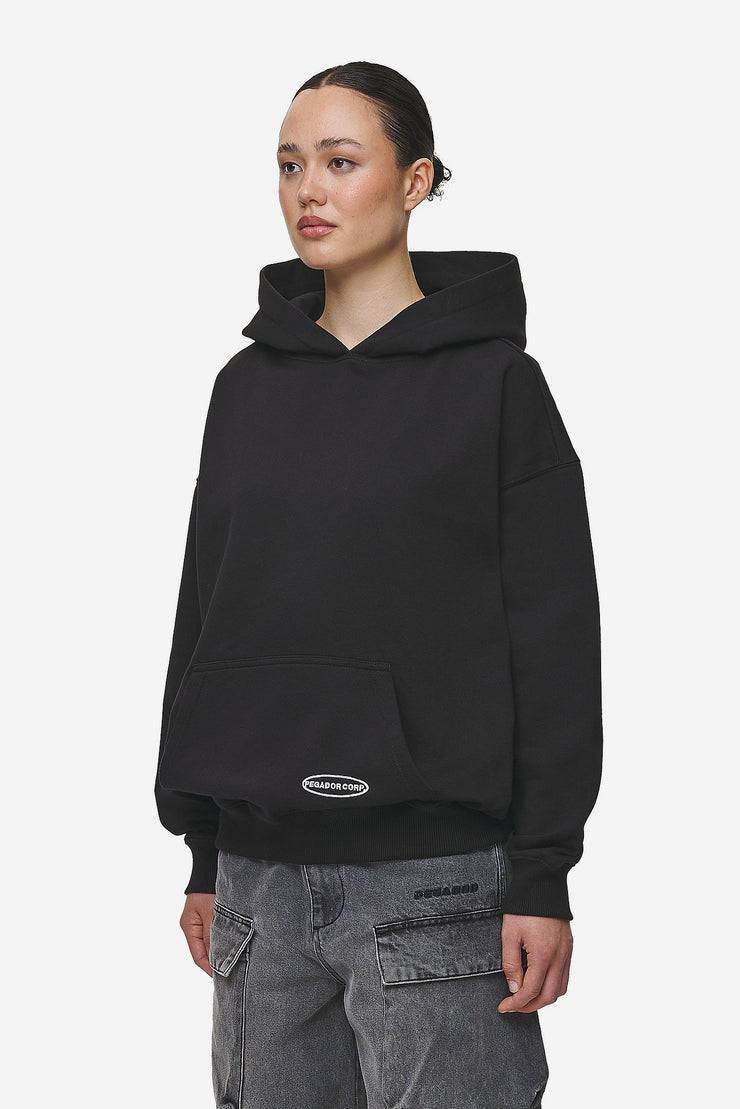 Pegador Sora Oversized Hoodie Washed Black zollfrei