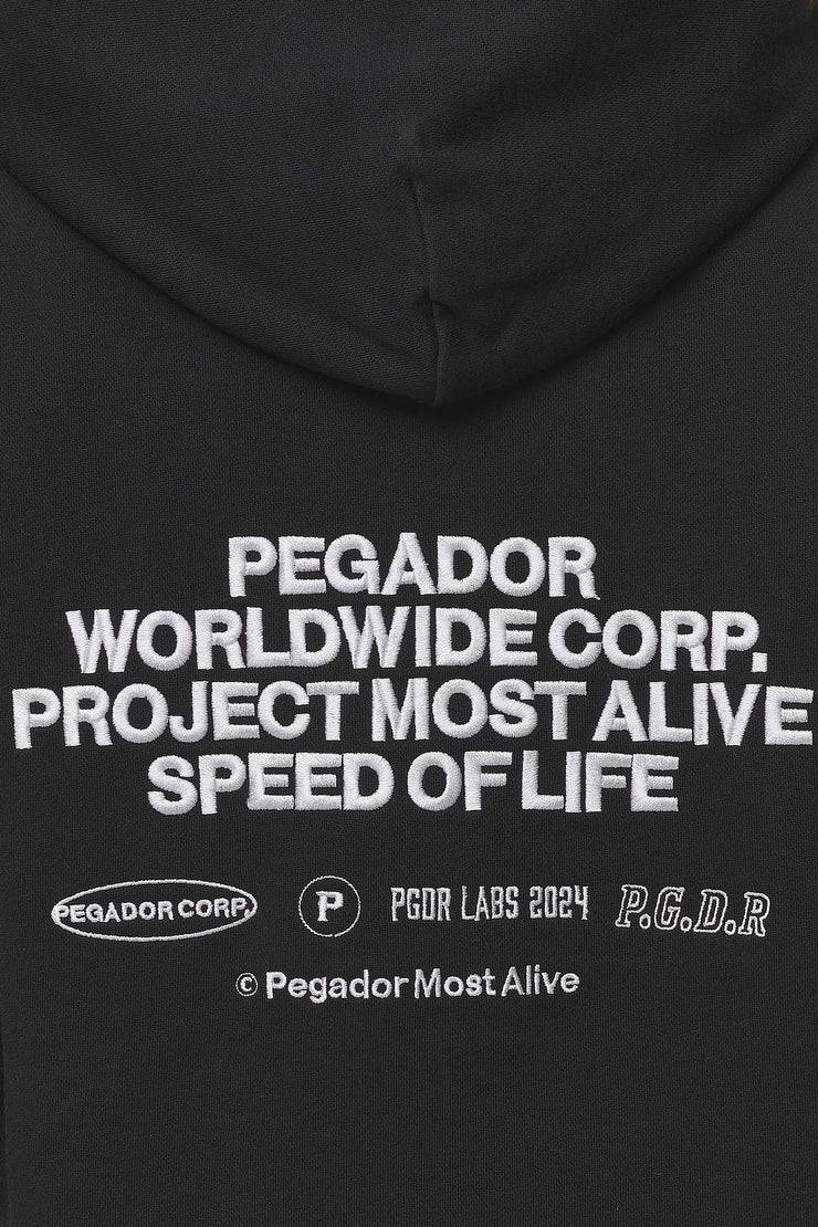 Pegador Sora Oversized Hoodie Washed Black zollfrei