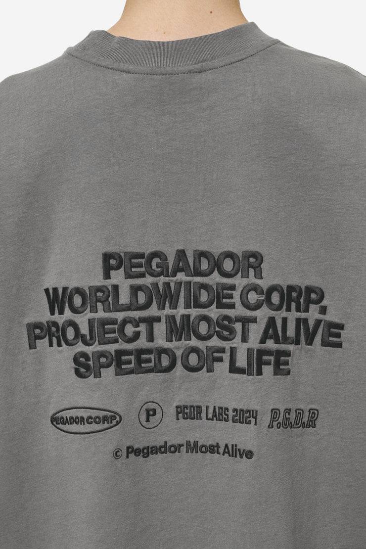 Pegador Sora Heavy Oversized Tee Washed Deep Grey Rabatte dieses Monats