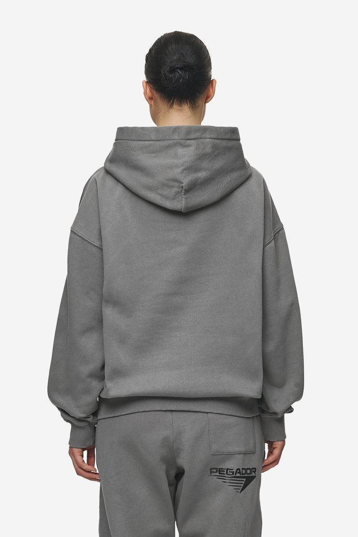 Pegador Amira Oversized Hoodie Washed Deep Grey Black Online