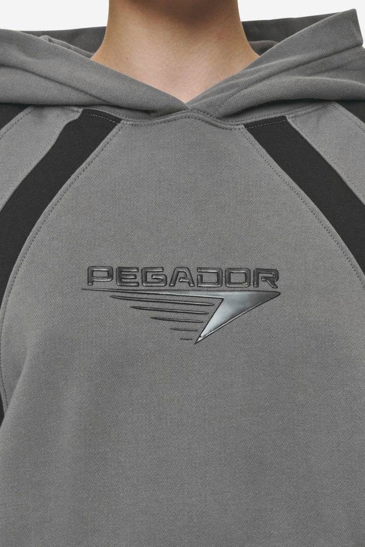 Pegador Amira Oversized Hoodie Washed Deep Grey Black Online