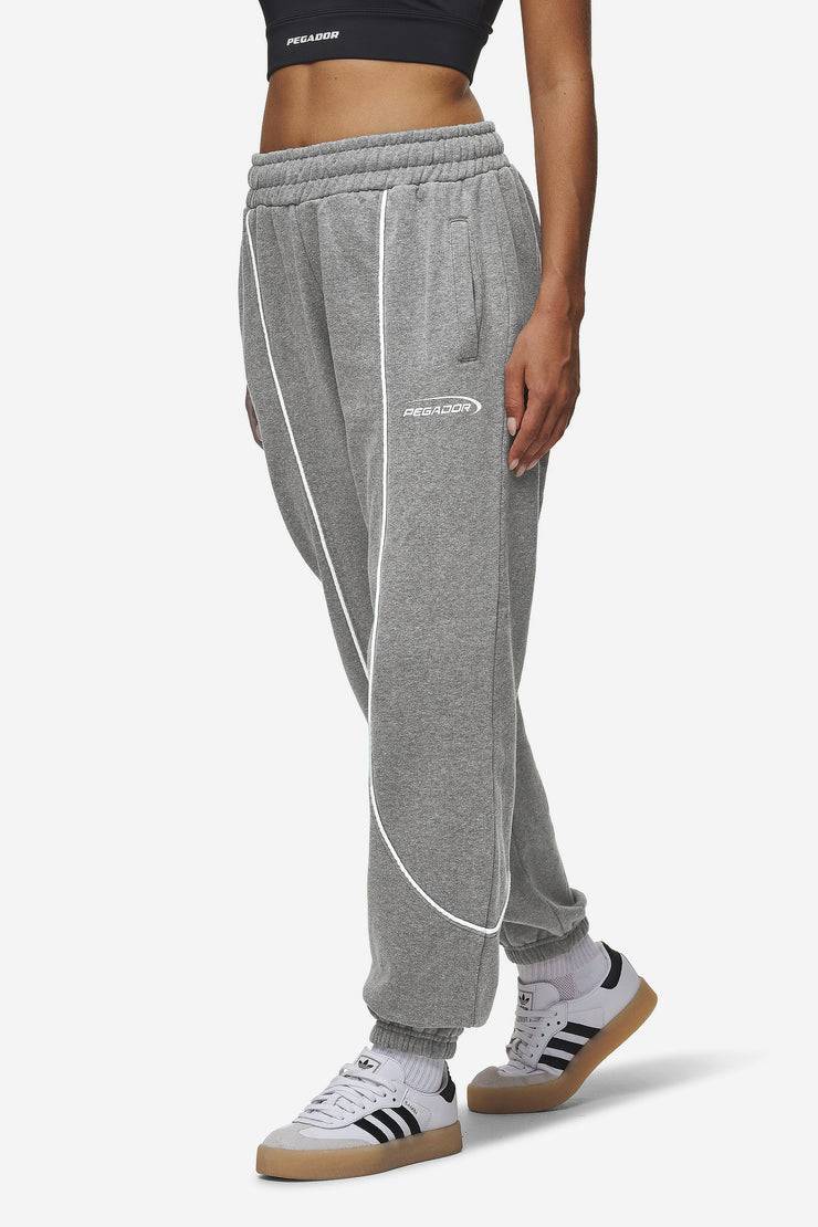 Pegador Silvi High Waisted Sweat Pants Deep Grey Melange Verkauf