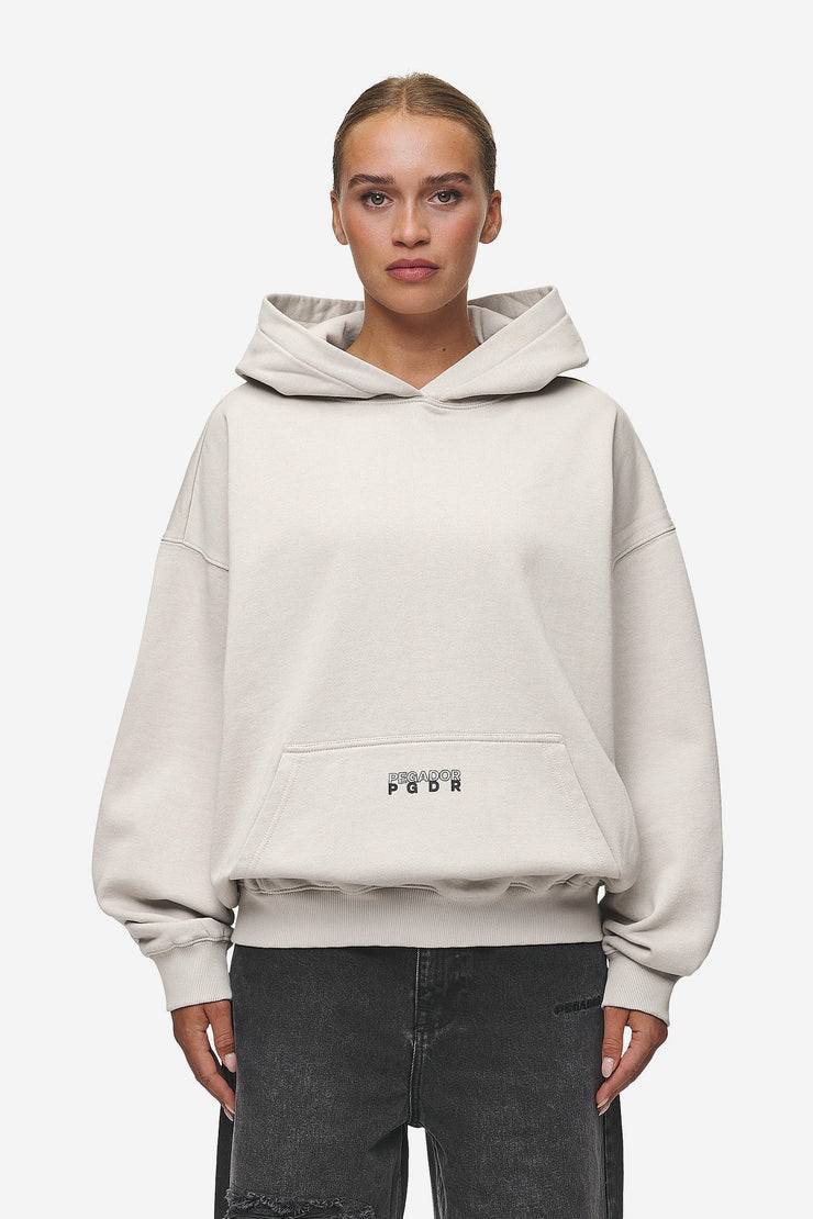 Pegador Nisa Oversized Hoodie Washed Moon Grey Hotsell