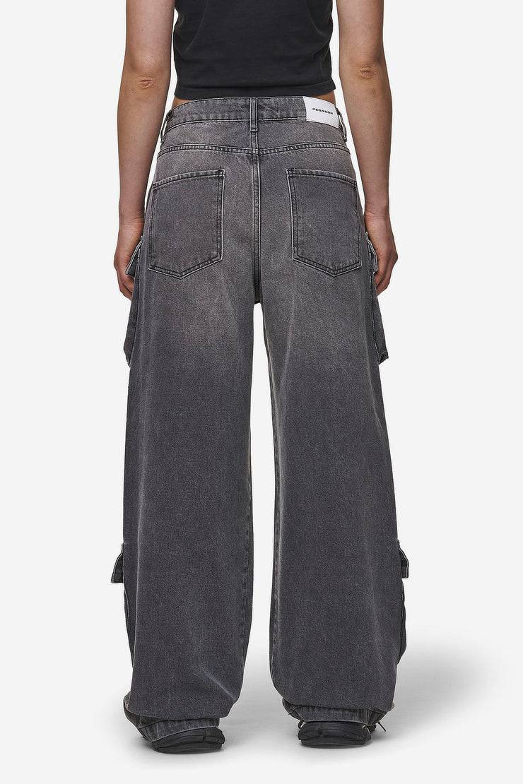 Pegador Leli High Waist Cargo Jeans Washed Deep Grey Limitierter Zeitrabatt