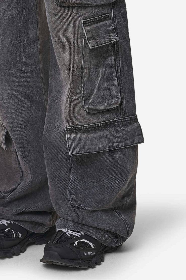 Pegador Leli High Waist Cargo Jeans Washed Deep Grey Limitierter Zeitrabatt