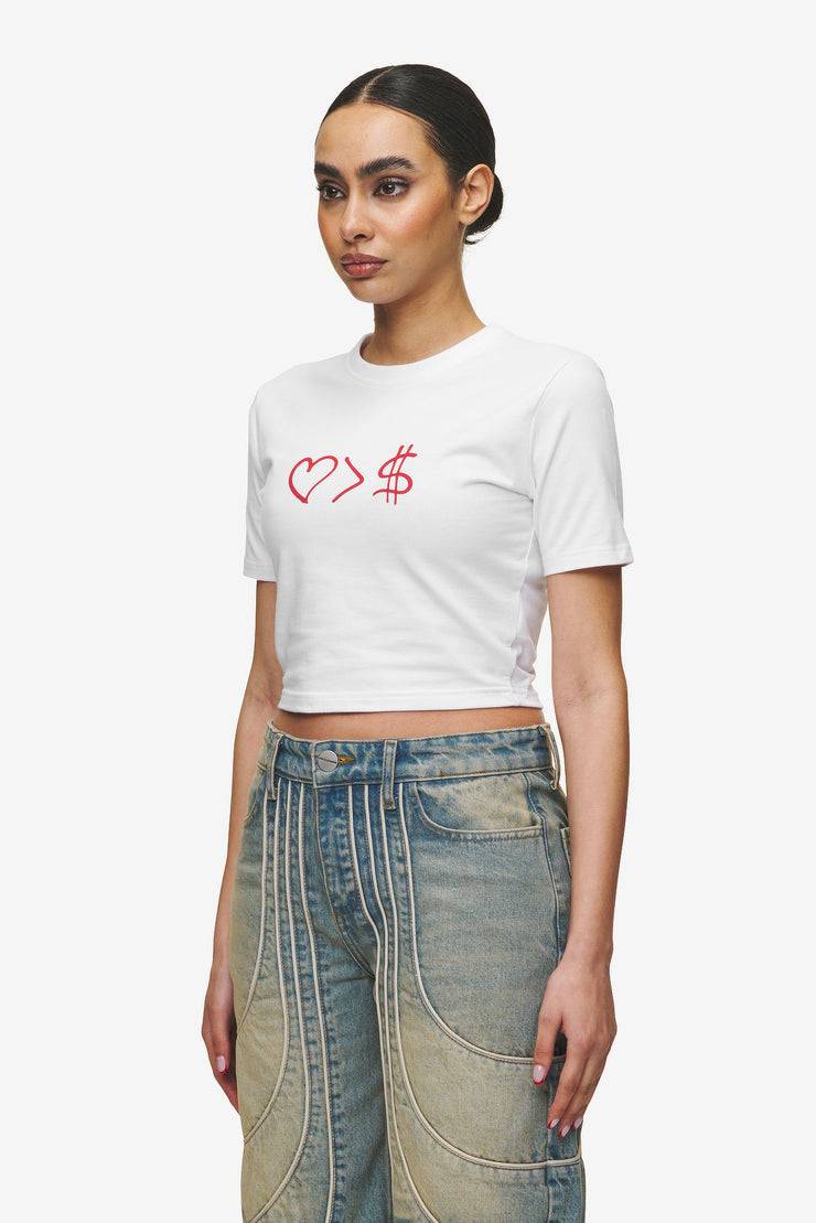 Pegador Jayde Baby Tee White Red Fabrikpreis